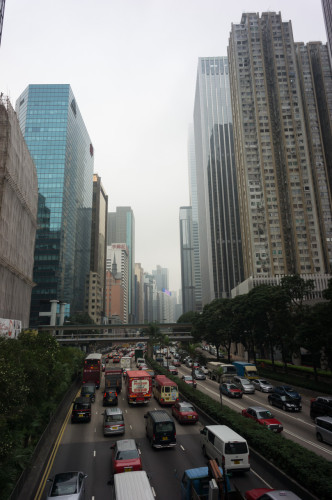 Pe stradă în Hong Kong